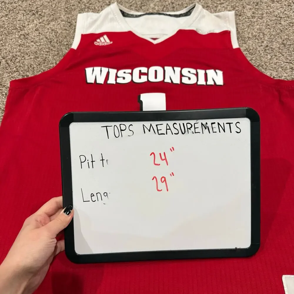 Adidas Men's Wisconsin Badgers #1 Red Authentic Swingman Jersey size XL